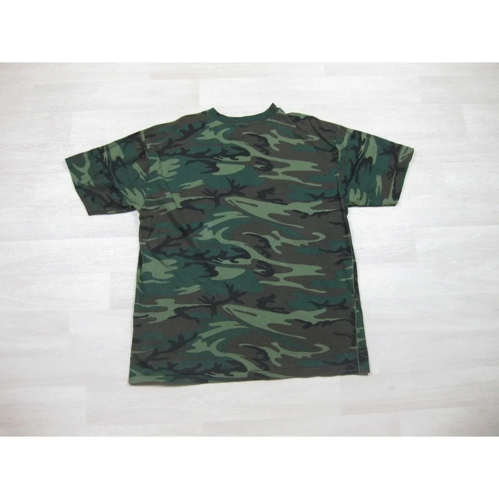 Vintage 90s Single Stitch Camo T-Shirt Men's (XL) Camouflage Outdoor Hunting USA